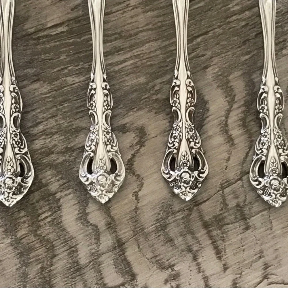 Oneida Michelangelo Cube Set of 6 Stainless Steel Teaspoons - Picture 6 of 8